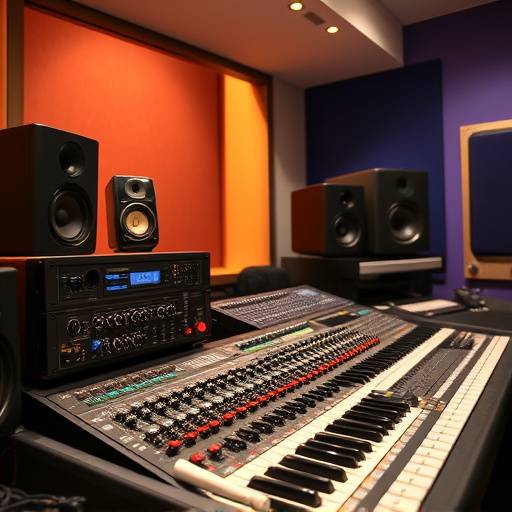 Mastering equipment at Sonic Bloom Studios, showcasing high-end audio processors